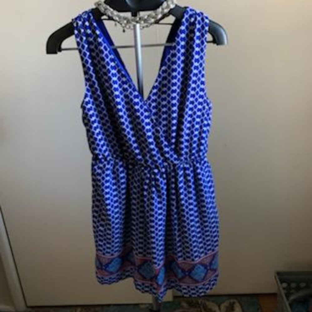 Blue sleeveless dress by One Clothing
